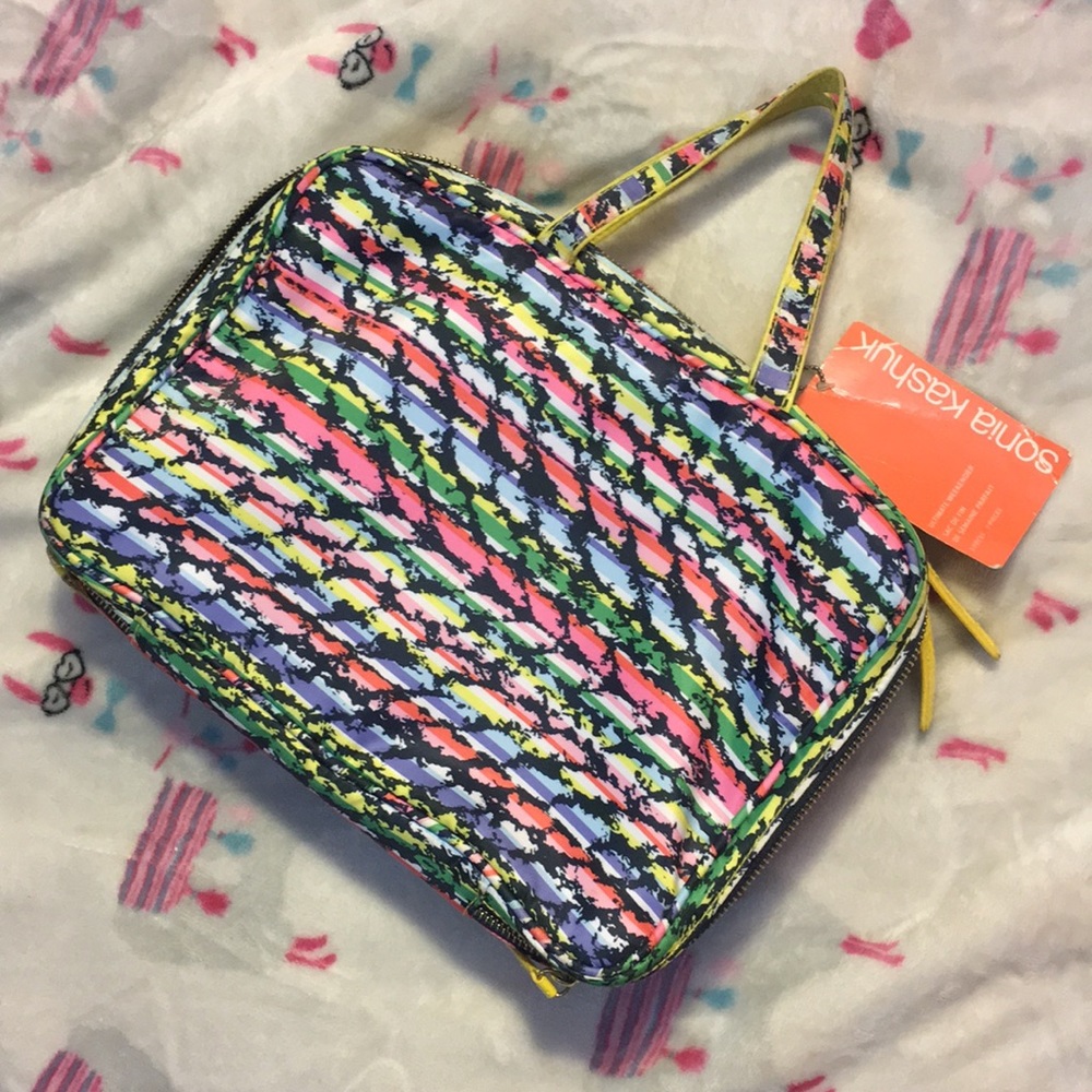 Multicolored Makeup/ Beauty bag.